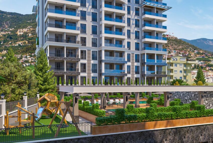 نمای بیرونی کلی و پارکینک بلوک اول